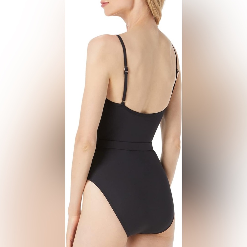 Michael Kors Solids logo belt Underwire One-Piece NWT 8 - Picture 4 of 6